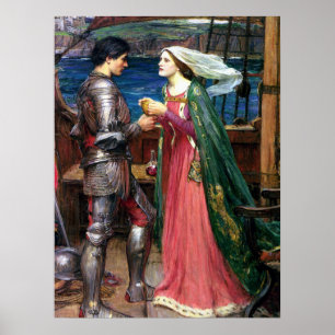 Poster John William Waterhouse Tristan et Iseult