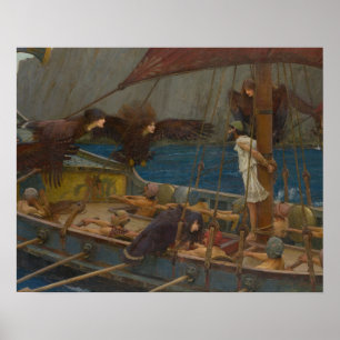 Poster John William Waterhouse - Ulysse et les sirènes