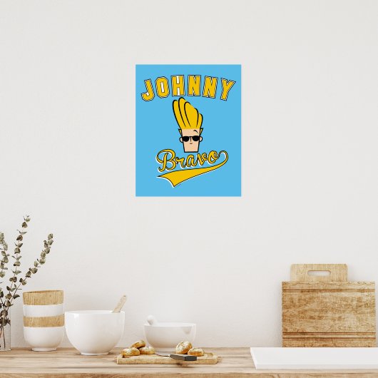 Poster Johnny Bravo Collegiate Graphic (Cuisine)