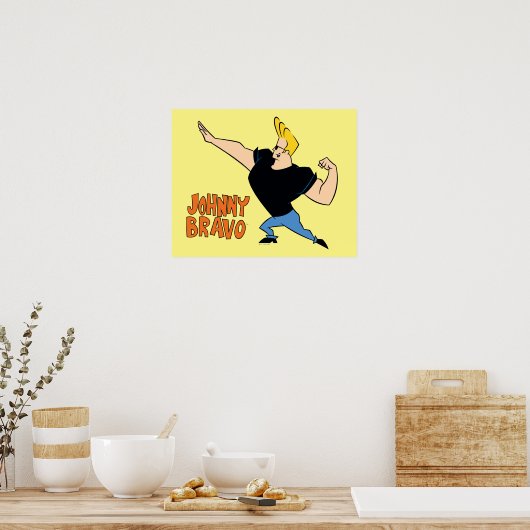 Poster Johnny Bravo Flexing (Cuisine)