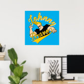 Poster Johnny Bravo Graphisme sportif (Bureau à domicile)