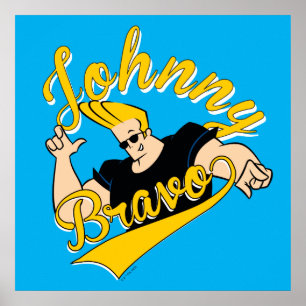 Poster Johnny Bravo Graphisme sportif