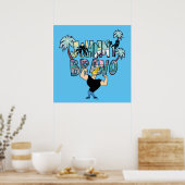 Poster Johnny Bravo Palm Tree Nom (Cuisine)