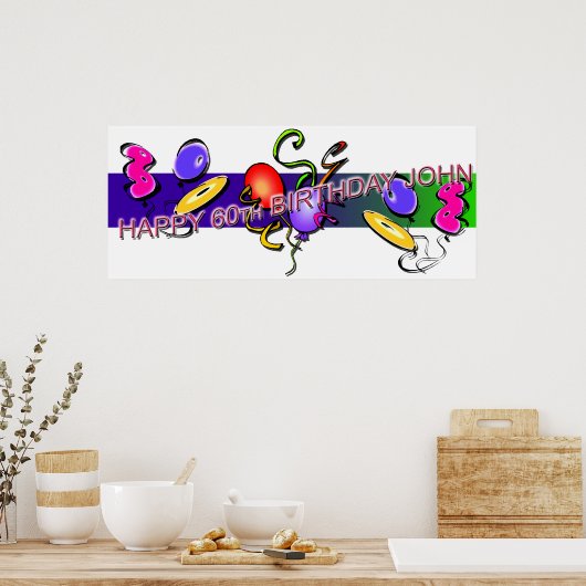 Poster John's 60e (Cuisine)