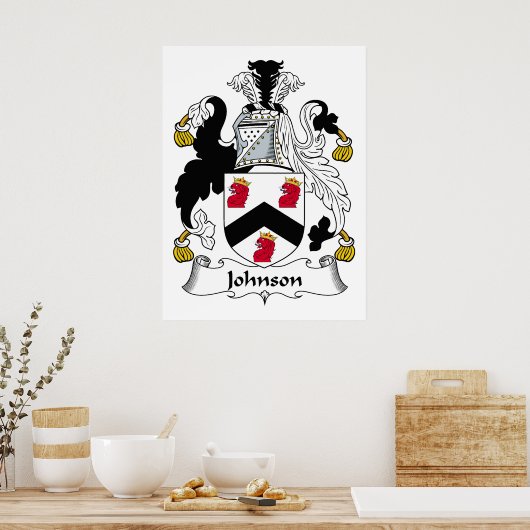 Poster Johnson Family Crest (Cuisine)