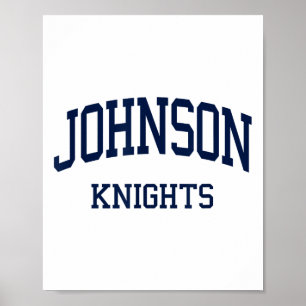 Poster Johnson High School S Gainesville Ga Retro Sports