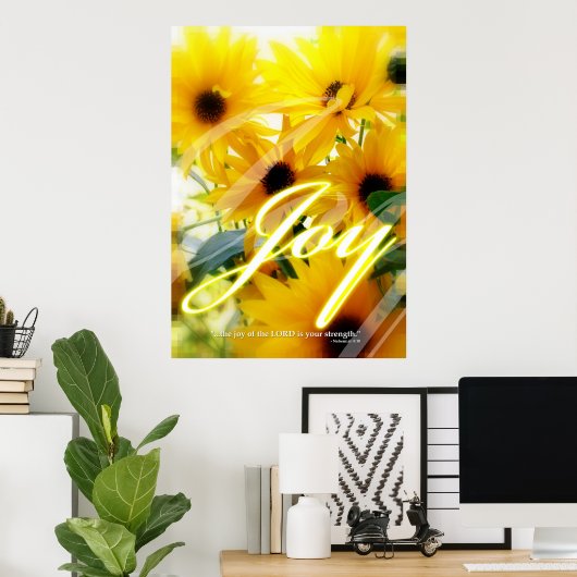 Poster Joie (Bureau à domicile)