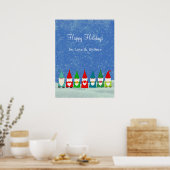 Poster Joie, Amour & Gnomes de Noël (Cuisine)