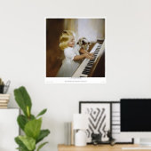 Poster Joie Au Monde (Bureau à domicile)