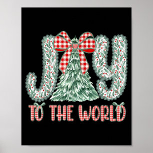 Poster Joie au monde Jésus Noël chrétien Xmas Tr