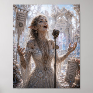 Poster Joie / Chanteuse d'opéra / Ruines de l'état civil