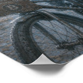 Poster Joie / Cycliste / Parc Vide (Coin)