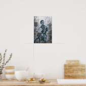 Poster Joie / Cycliste / Parc Vide (Cuisine)