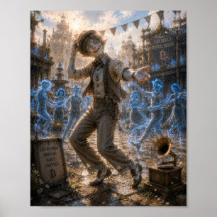 Poster Joie / Danseuse de swing / Square central