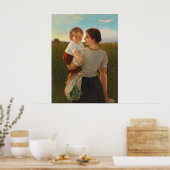 Poster Joie de la mère (Mère aimante et Fille) (Cuisine)