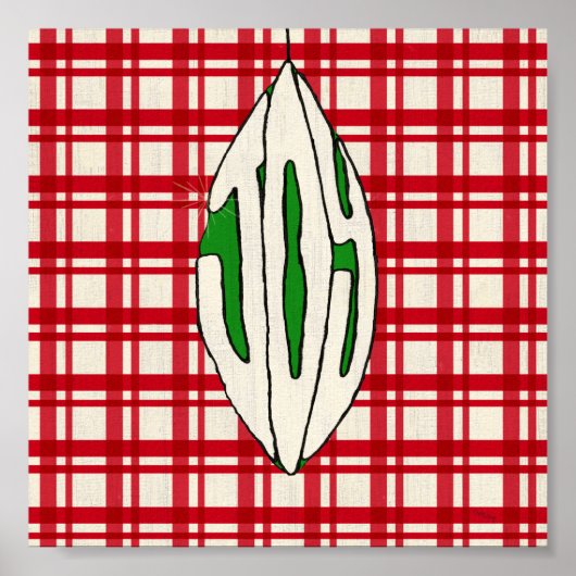 Poster Joie de l'ornement de vacances (Devant)