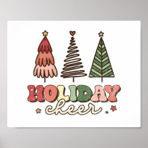 Poster Joie de Noël Rétro Noël