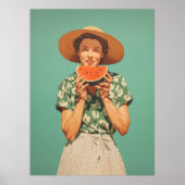 Poster Joie d'été avec Watermelon (Devant)