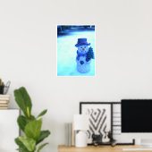 Poster Joie hivernale (Bureau à domicile)