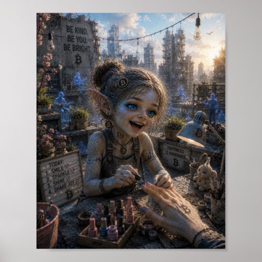 Poster Joie / Manucure / Toit (Devant)