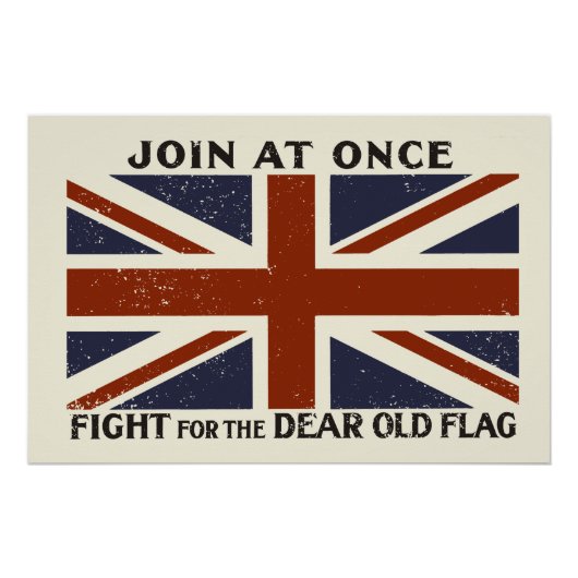 Poster Join At Once - Fight For The Dear Old Flag (Devant)