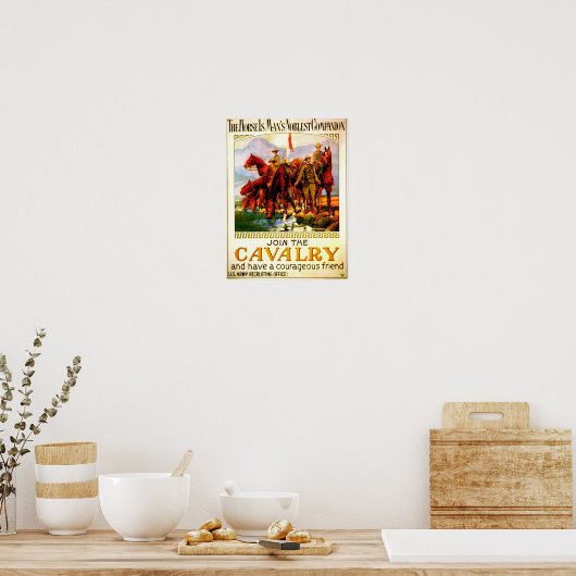 Poster Join the Cavalry - War Horse (Cuisine)