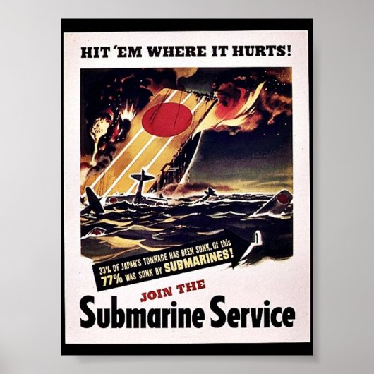Poster Join The Submarine Service (Devant)