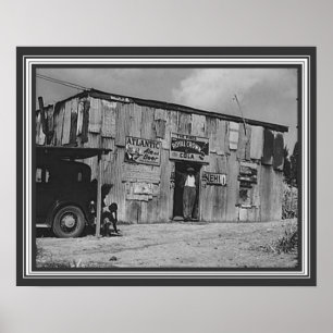 Poster Joint Delta Juke des années 1930