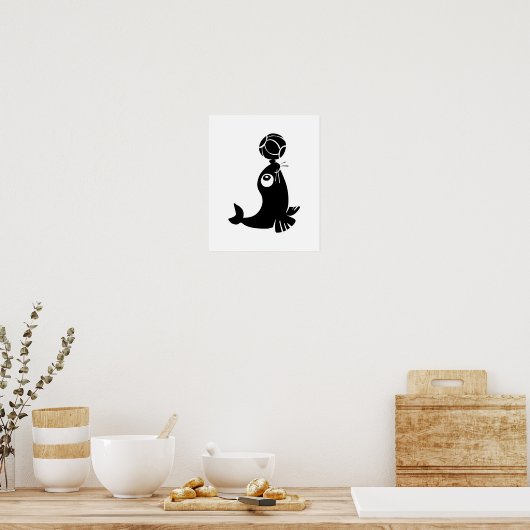 Poster joint mignon avec conception de boule (Cuisine)