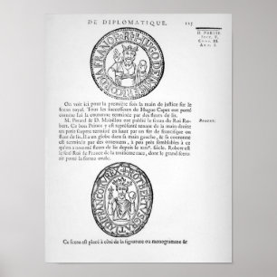 Poster Joints de Hugues Capet et de Robert II le pieux