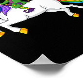 Poster Joker équitation Unicorn Mardi Gras Fun Girls (Coin)