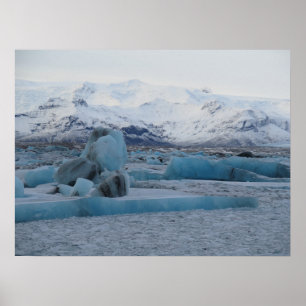Poster Jökulsárlón Islande