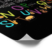 Poster Joli Alphabet Conception Pour Enseignant Musique H (Coin)