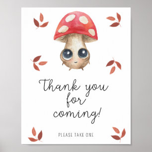 Poster Joli amanite tue-mouches - Merci d'être venu