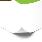 Poster Joli anniversaire ! Tortue (Coin)