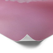 Poster Joli arbre à fleurs roses (Coin)