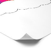 Poster Joli arc en ciel et nuages (Coin)