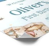 Poster Joli avion éléphant Aventure Temps mouches Anniver (Coin)