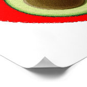 Poster Joli Avocat Dans Cœur Rouge (Coin)