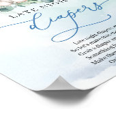 Poster Joli bébé éléphant bleu Late Night Diapers jeu (Coin)