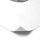 Poster Joli bouledogue anglais avec casque audio (Coin)