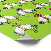 Poster Joli Bow Sheep CHANGE DE COULEUR~ Papier d'envelop (Coin)