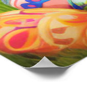 Poster Joli Bunnyfor Pâques pour une humeur positive Post (Coin)