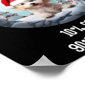 Poster Joli caniche de Noël - Drôle Chien Conception pour (Coin)