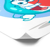 Poster joli caractère pétillant de dentifrice avec brosse (Coin)