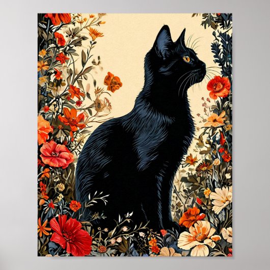 Poster Joli Chat Noir (Devant)
