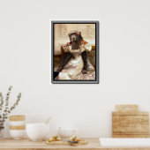 Poster Joli Chimp en Gown (Cuisine)