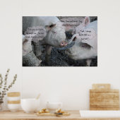 Poster Joli Cochon 'Spa' Boue et bain de boue (Cuisine)