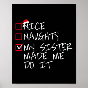 Poster Joli Coquin Ma Soeur M'a Fait Faire Ça Noël San