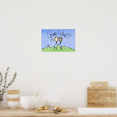 Poster Joli Couple Lesbien Devinez Quoi (Cuisine)